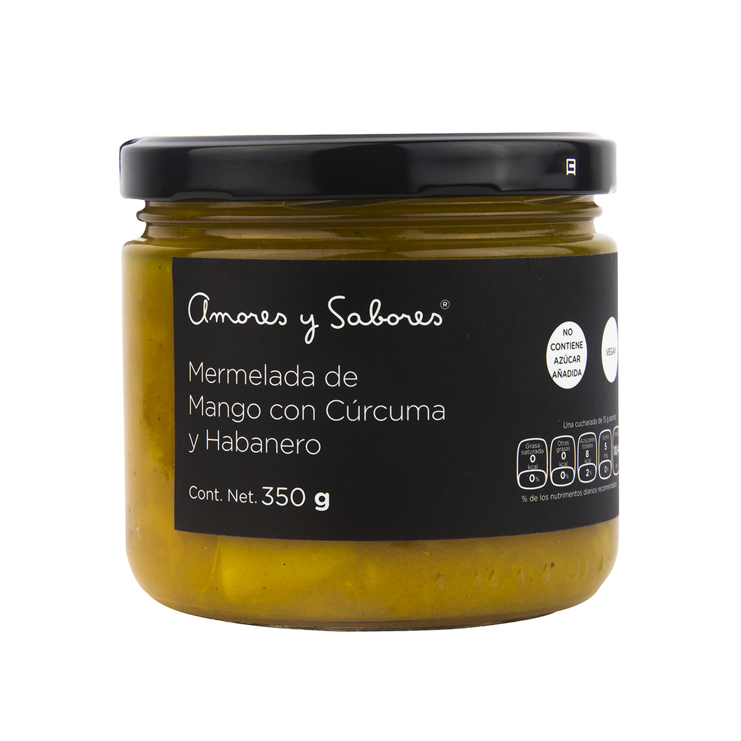 Mermelada de Mango con Cúrcuma y Habanero - 350 g