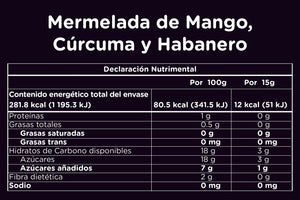 Mermelada de Mango con Cúrcuma y Habanero - 350 g