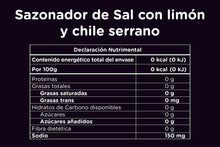 Sal con Chile Serrano y Limón - 100 g